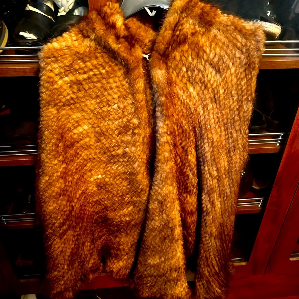 Real Mink poucho from Neiman marcus 
Never worn